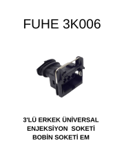 3K006 3'LÜ ERKEK ÜNİVERSAL ENJEKSİYON SOKETİ