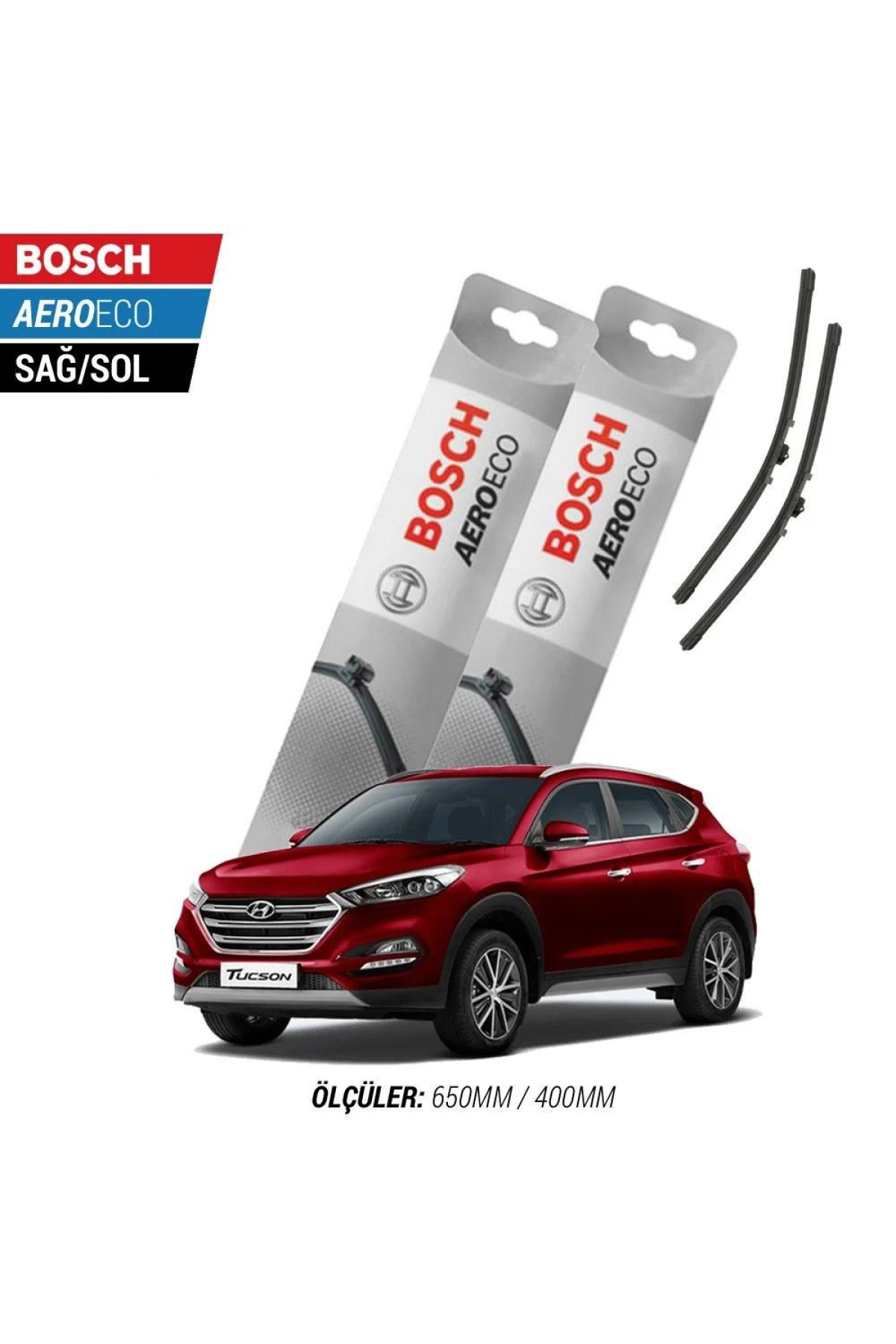 Hyundai Tucson 2016 Model Bosch Aeroeco Muz Silecek Takımı
