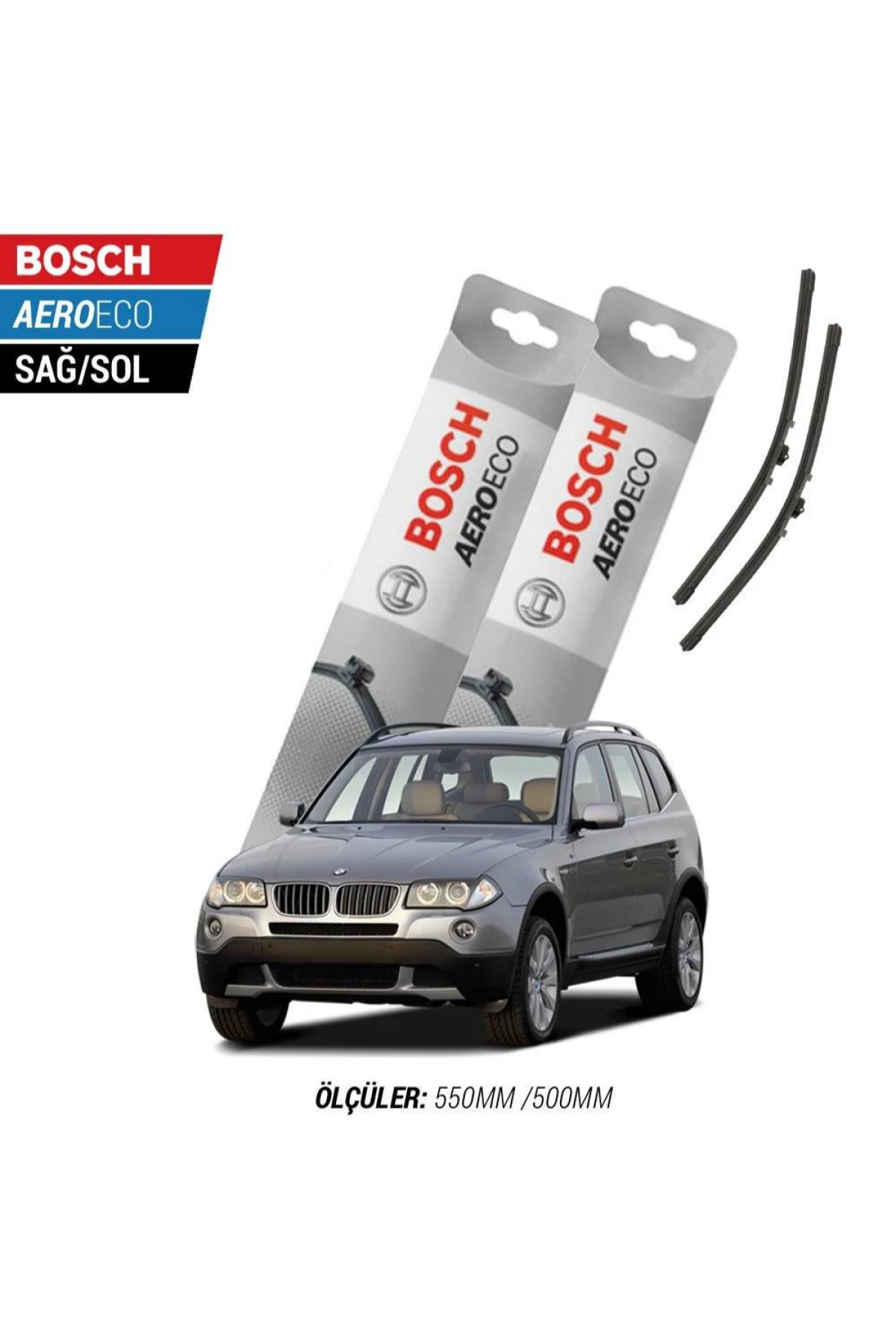 Bmw X3 E83 2005 Model Bosch Aeroeco Muz Silecek Takımı