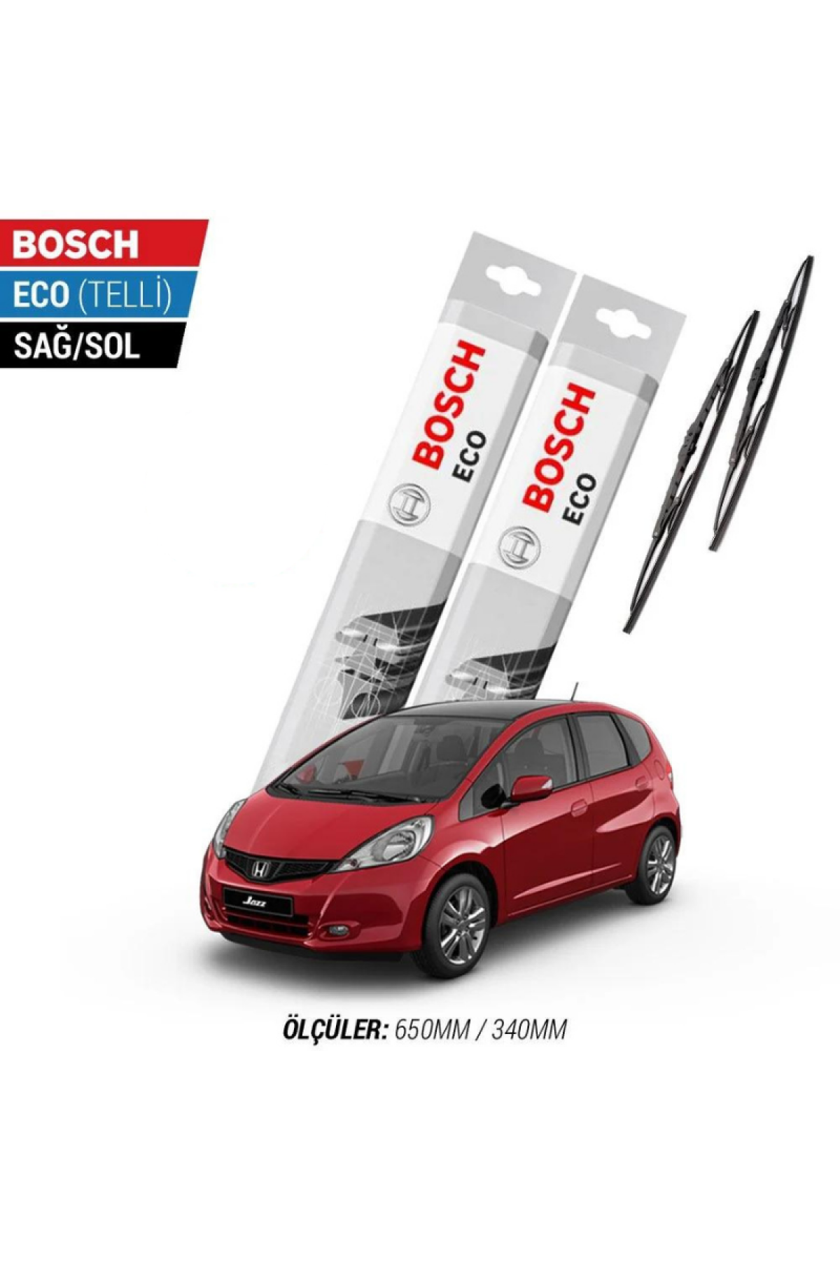 Honda Jazz 2011 Model Silecek Takımı Bosch Eco (Telli)