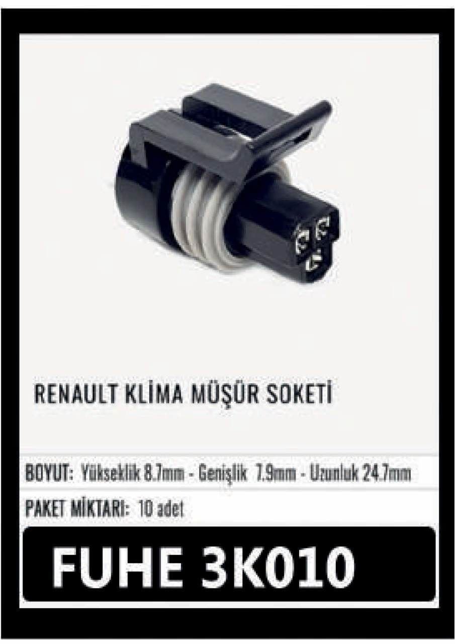 3K010 RENAULT KLİMA MÜŞÜR SOKETİ