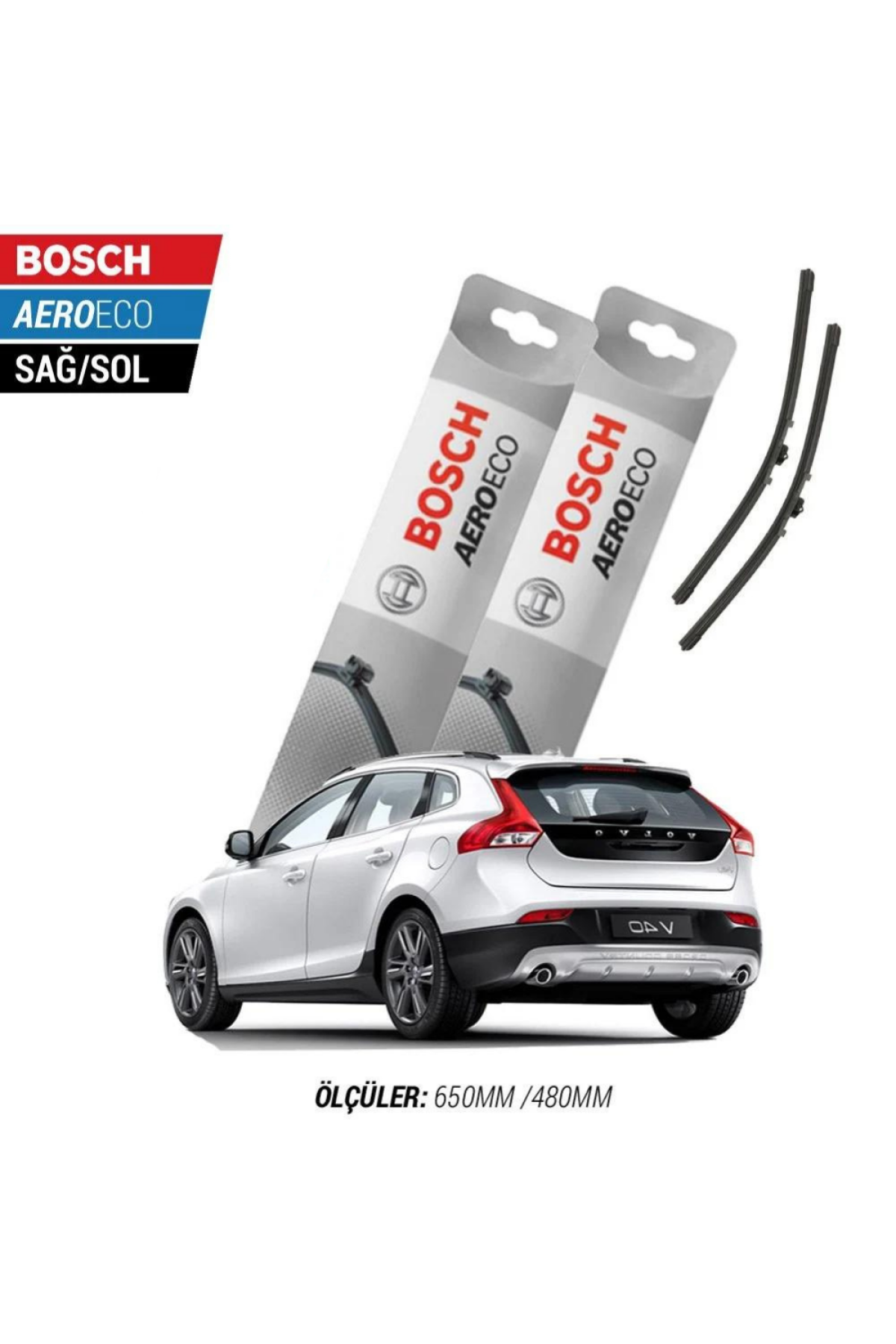 Volvo V40 Cross Country 2014 Model Bosch Aeroeco Muz Silecek Takımı