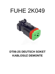 2K049 DT06-2S DEUTSCH SOKET KABLOSUZ DEMONTE İŞ MAKİNASI