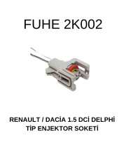 2K002 RENAULT/DACIA 1.5 DCİ DELPHİ TİP ENJEKTÖR SOKETİ