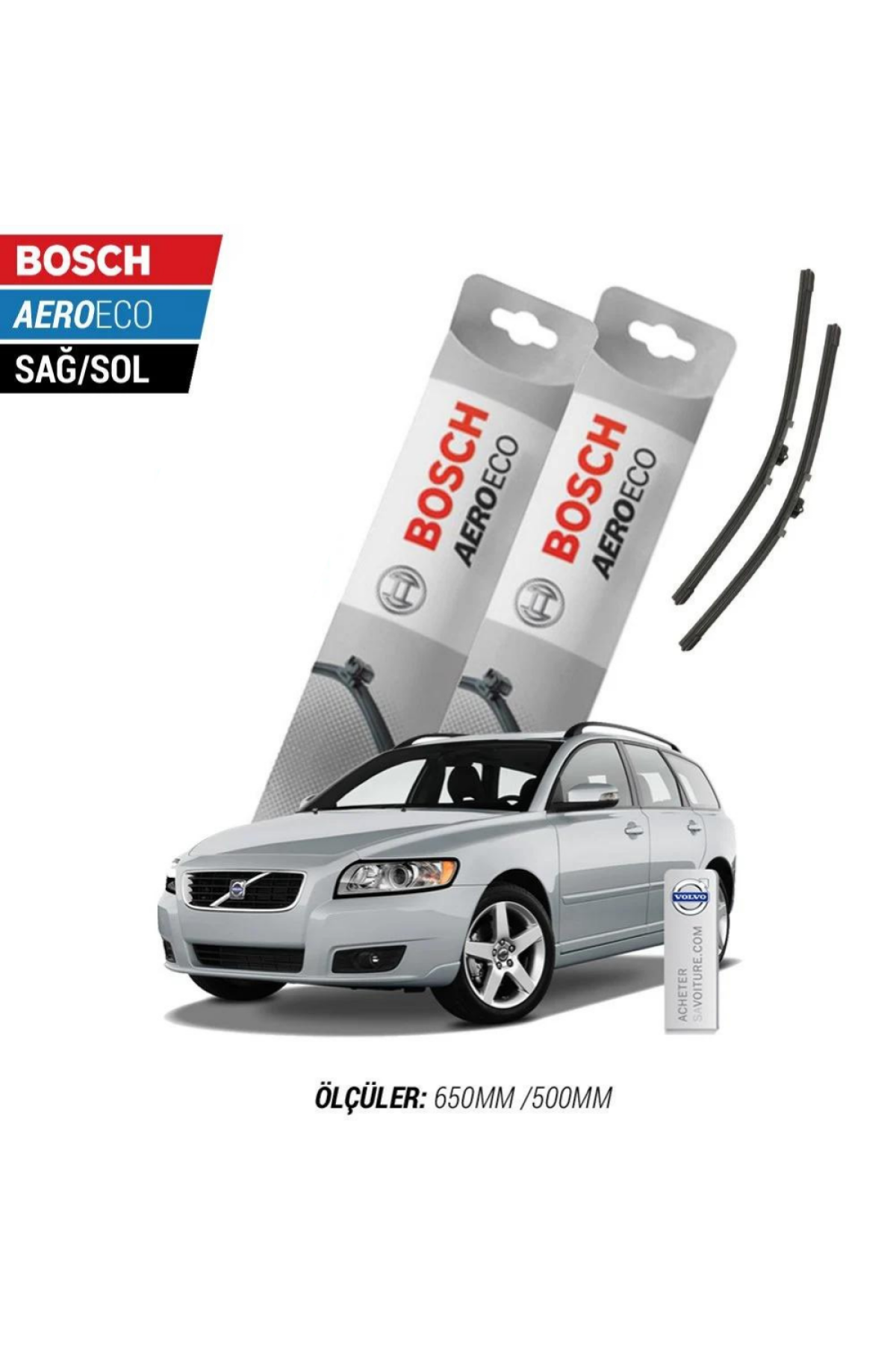 Volvo V50 2007 Model Bosch Aeroeco Muz Silecek Takımı
