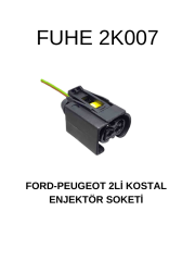 2K007 FORD-PEUGEOT 2'Lİ KOSTAL ENJEKTÖR SOKETİ