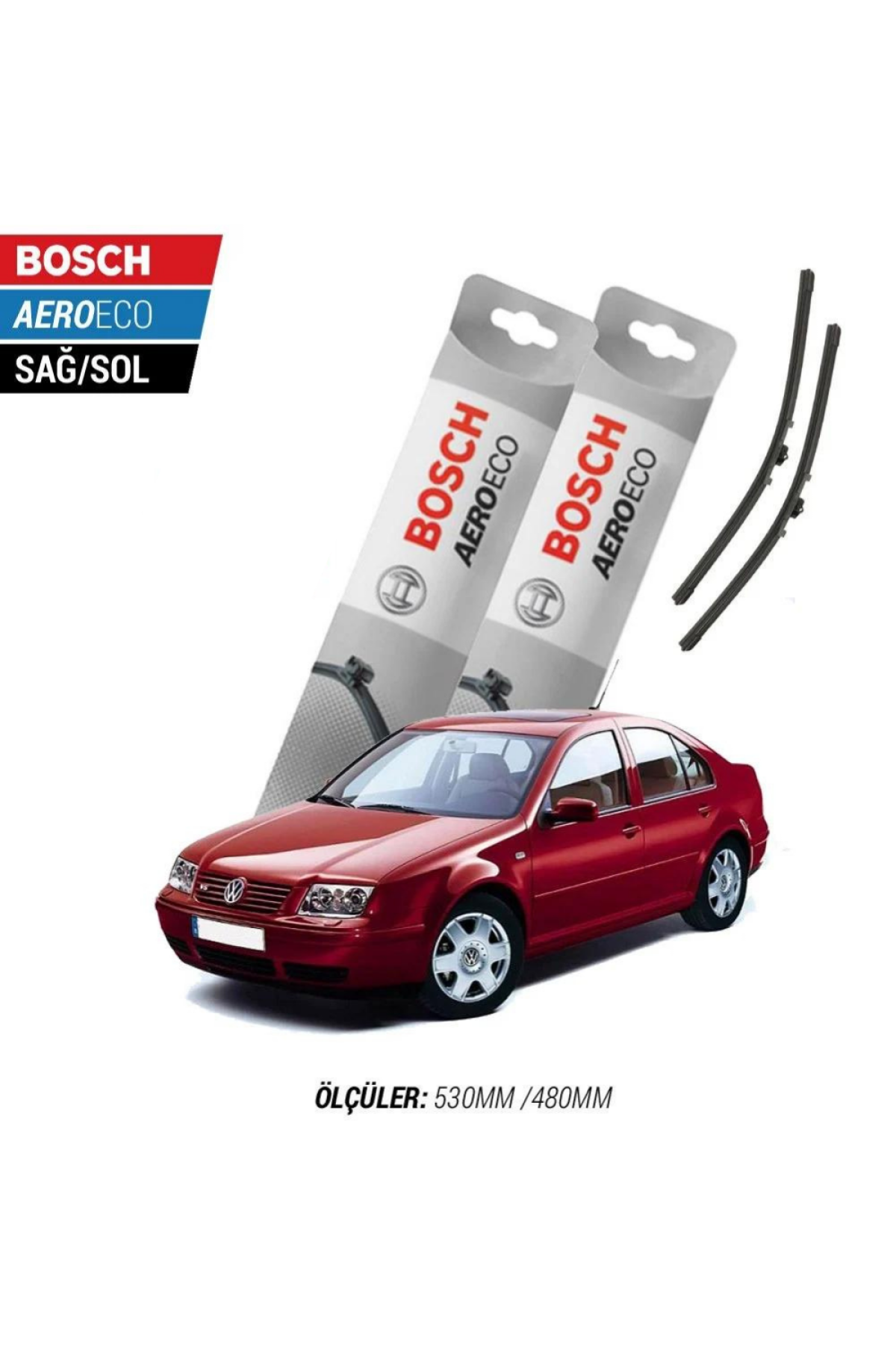 Volkswagen Bora 2000 Model Bosch Aeroeco Muz Silecek Takımı