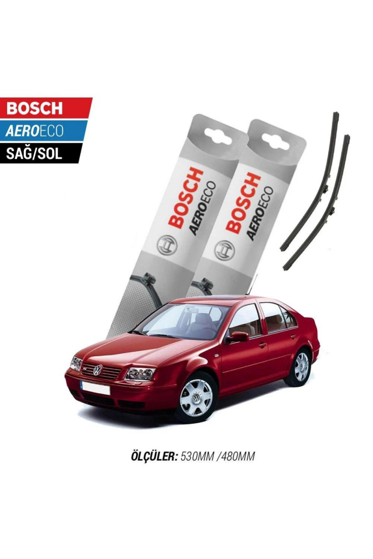 Volkswagen Bora 2001 Model Bosch Aeroeco Muz Silecek Takımı