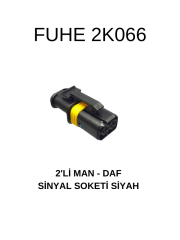 2K066 2 Lİ MAN -DAF SİNYAL SOKETİ SİYAH
