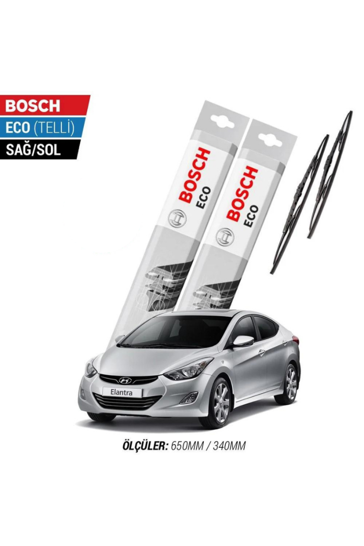 Hyundai Elantra 2011 Model Silecek Takımı Bosch Eco (Telli)