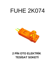 2K074 2 PİN OTO ELEKTRİK TESİSAT SOKETİ