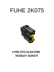 2K075 2 PİN OTO ELEKTRİK TESİSAT SOKETİ