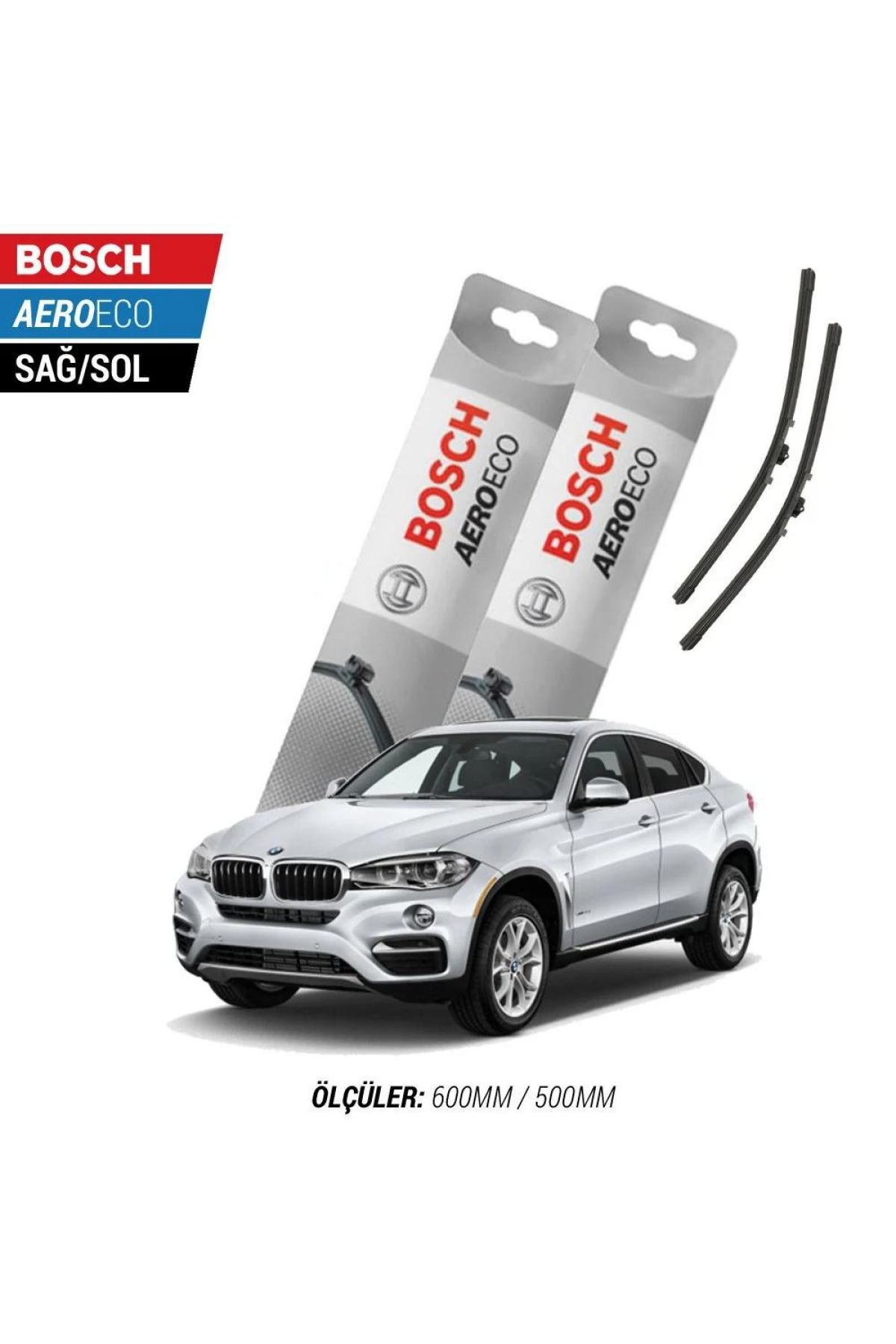 Bmw X6 F16/F86 2017 Model Bosch Aeroeco Muz Silecek Takımı