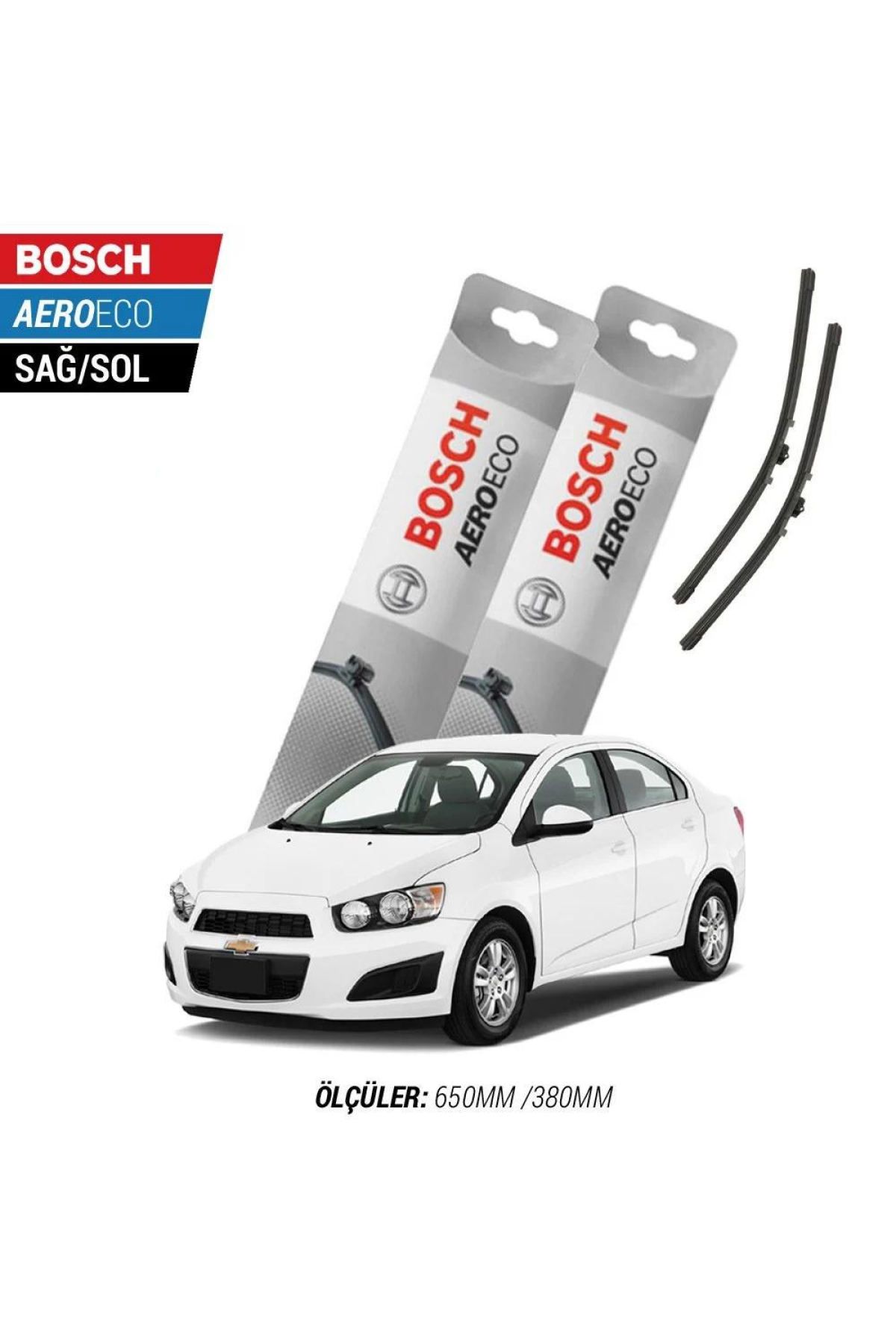 Chevrolet Aveo HB 2006 Model Bosch Aeroeco Muz Silecek Takımı