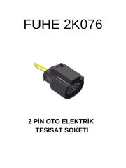 2K076 2 PİN OTO ELEKTRİK TESİSAT SOKETİ