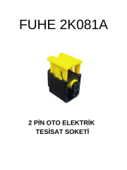 2K081A 2 PİN OTO ELEKTRİK TESİSAT SOKETİ