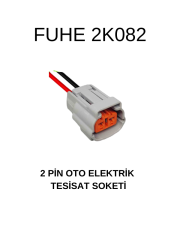 2K082 2 PİN OTO ELEKTRİK TESİSAT SOKETİ
