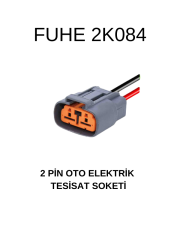 2K084 2 PİN OTO ELEKTRİK TESİSAT SOKETİ
