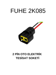 2K085 2 PİN OTO ELEKTRİK TESİSAT SOKETİ