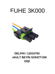 3K000 DELPHI / 12015793 RENAULT BEYİN SOKETİ EM - DİŞİ