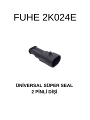 2K024E ÜNİVERSAL SÜPER SEAL - 2 PİNLİ DİŞİ