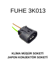 3K013 KLİMA MÜŞÜR SOKETİ - JAPON KONJEKTÖR SOKETİ