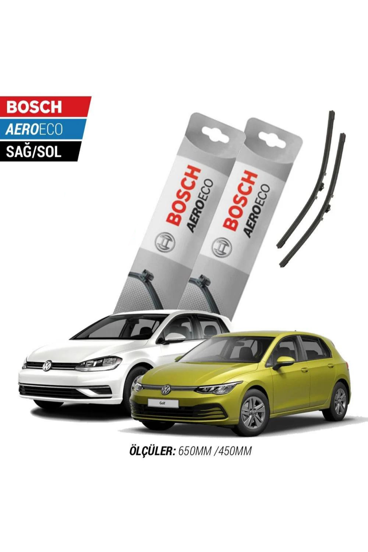 Volkswagen Golf 7/7.5/8 2022 Model Bosch Aeroeco Muz Silecek Takımı