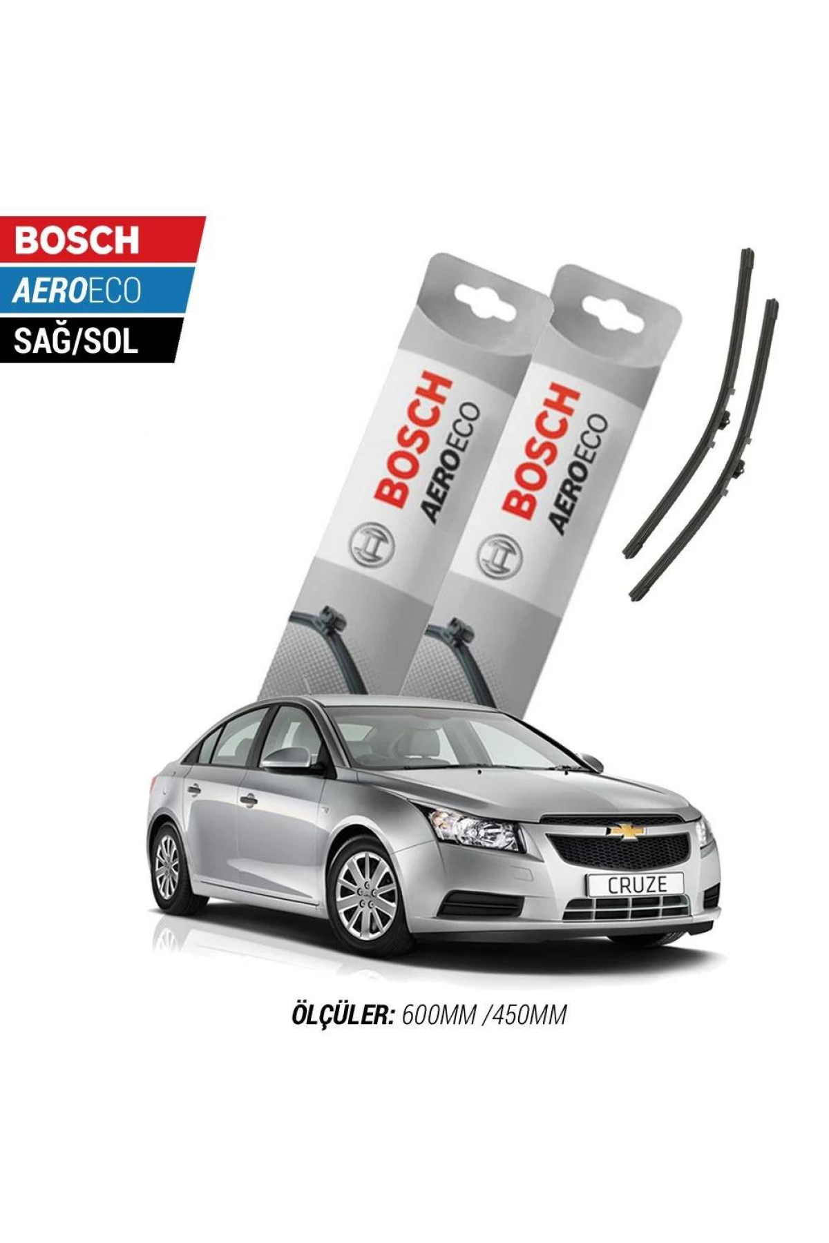Chevrolet Cruze 2011 Model Bosch Aeroeco Muz Silecek Takımı