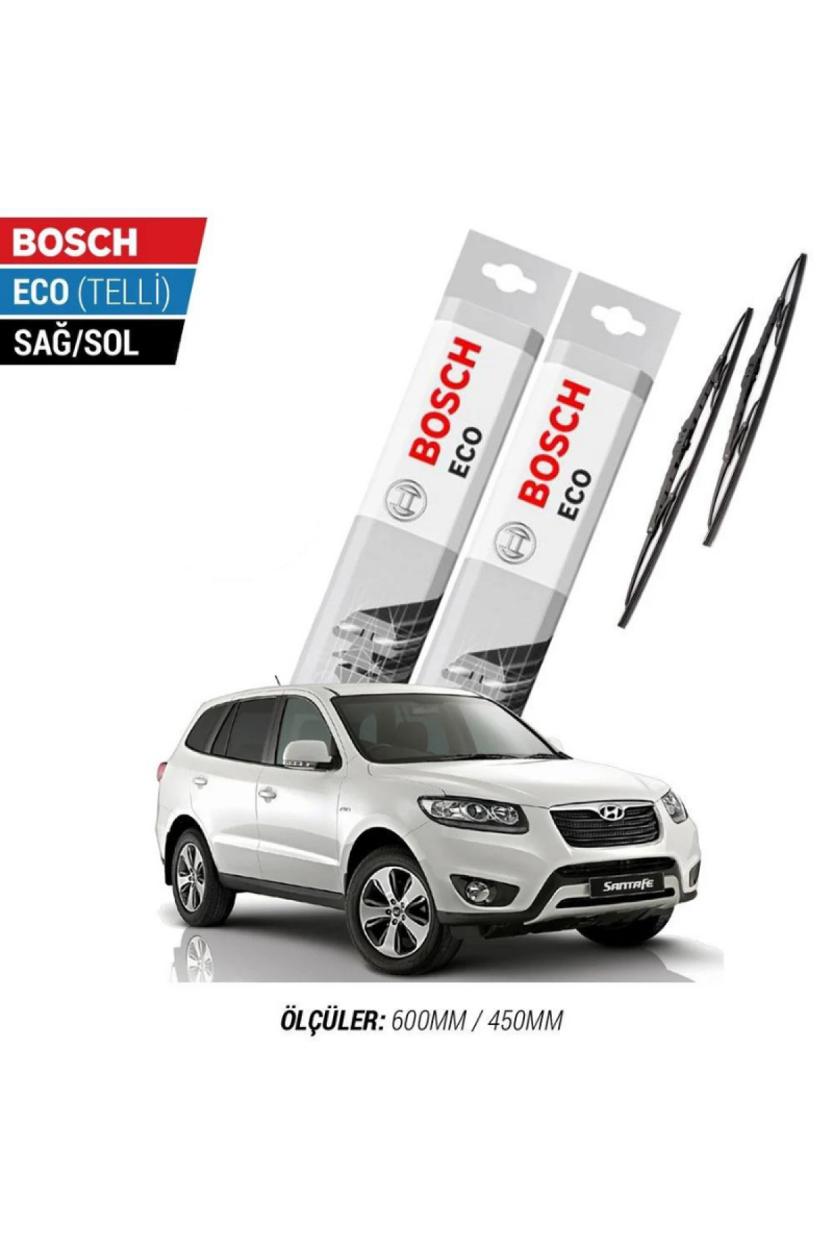 Hyundai Santafe 2006 Model Silecek Takımı Bosch Eco (Telli)