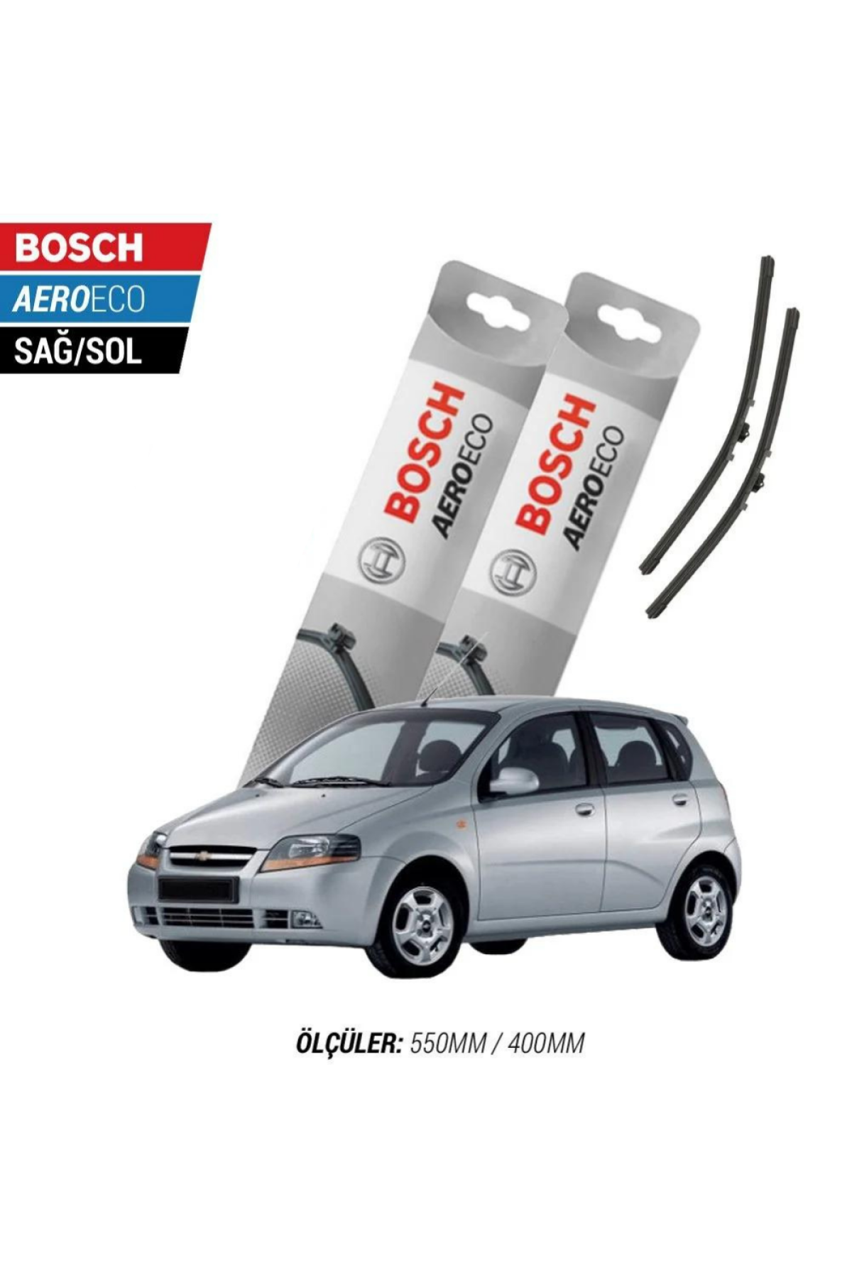 Chevrolet Kalos 2008 Model Bosch Aeroeco Muz Silecek Takımı