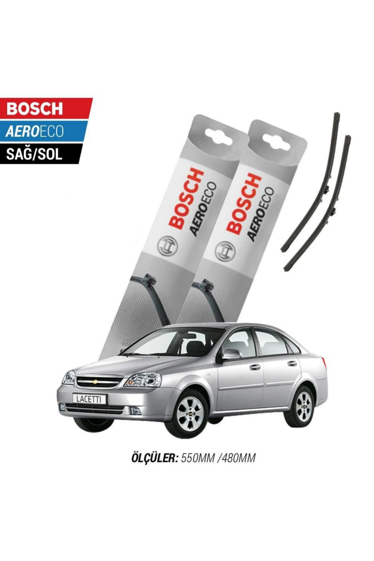 Chevrolet Lacetti 2010 Model Bosch Aeroeco Muz Silecek Takımı