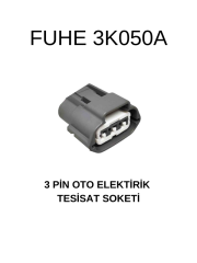 3K050A 3 PİN OTO ELEKTRİK TESİSAT SOKETİ