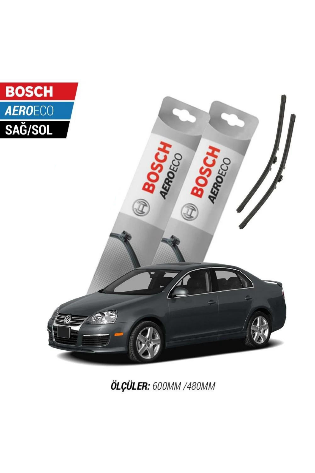 Volkswagen Jetta 2010 Model Bosch Aeroeco Muz Silecek Takımı
