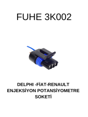 3K002 DELPHI-FIAT-RENAULT ENJEKSİYON POTANSİYOMETRE SOKETİ
