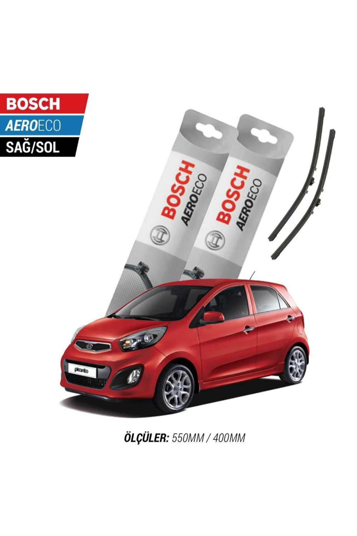 Kia Picanto 2012 Model Bosch Aeroeco Muz Silecek Takımı