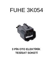 3K054 3 PİN OTO ELEKTRİK TESİSAT SOKETİ