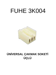 3K004 ÜNİVERSAL ÇAKMAK SOKET ÜÇLÜ