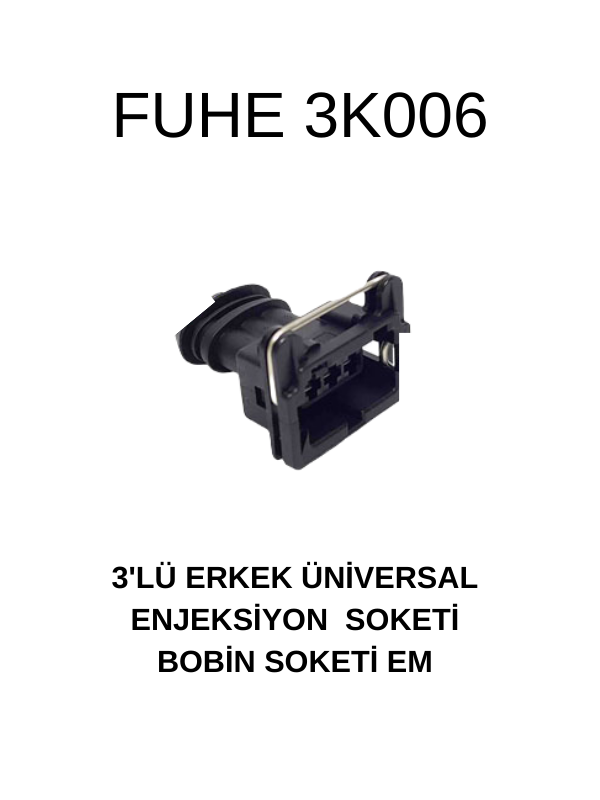 3K006 3'LÜ ERKEK ÜNİVERSAL ENJEKSİYON SOKETİ