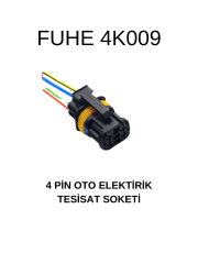 4K009 4 PİN OTO ELEKTRİK TESİSAT SOKETİ