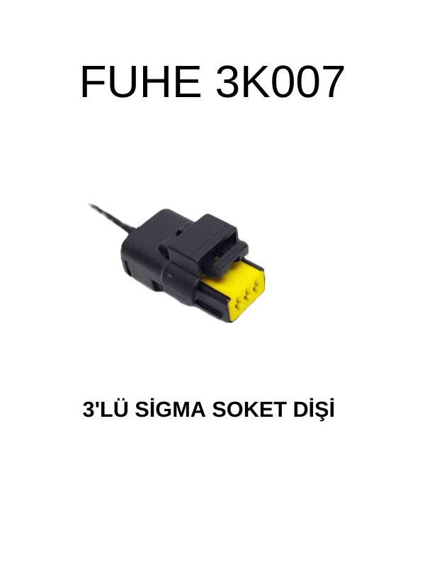 3K007 3'LÜ SİGMA SOKET DİŞİ