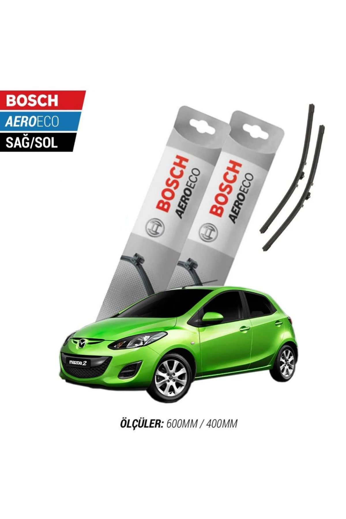 Mazda - Mazda 2 2010 Model Bosch Aeroeco Muz Silecek Takımı