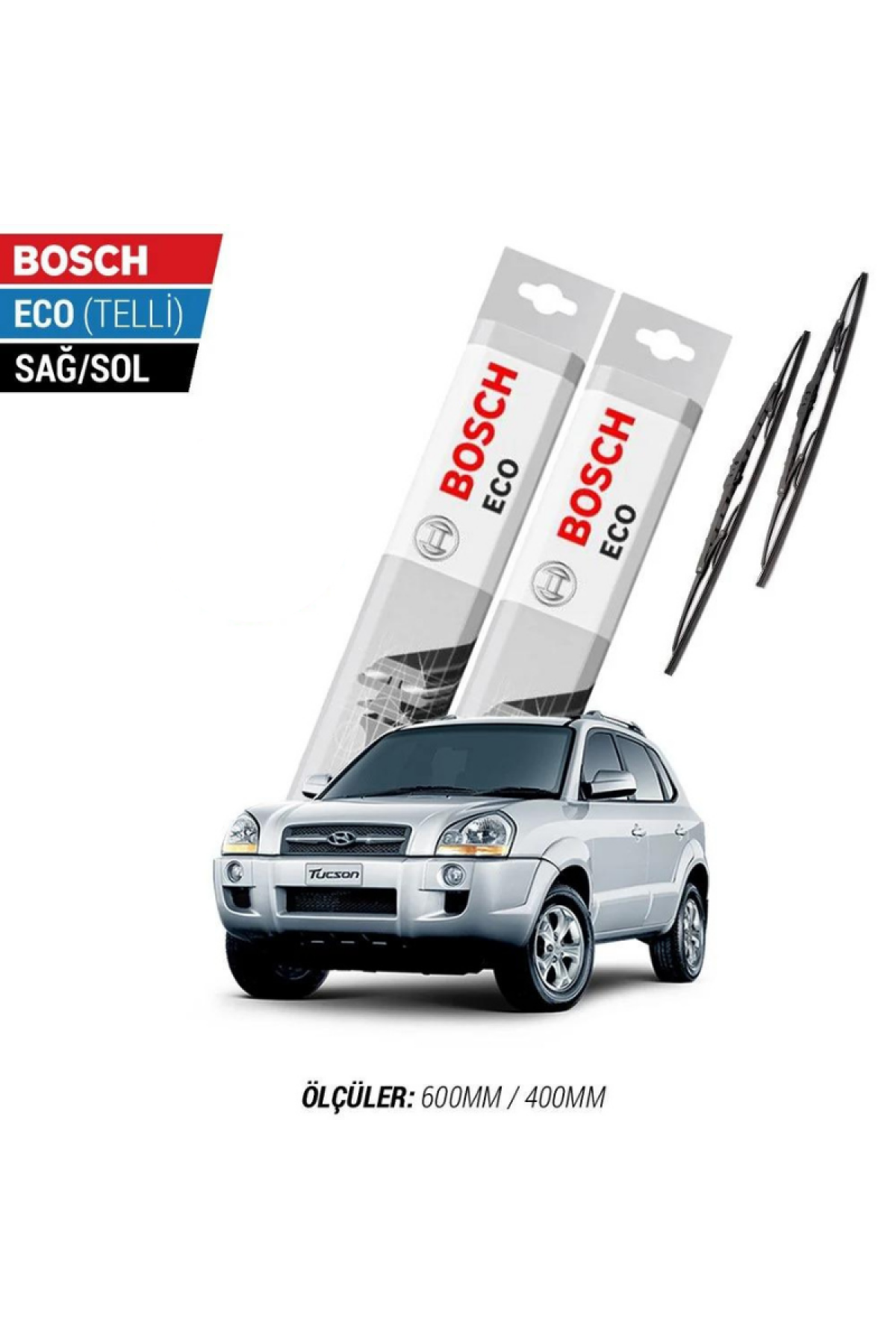 Hyundai Tucson 2010 Model Silecek Takımı Bosch Eco (Telli)