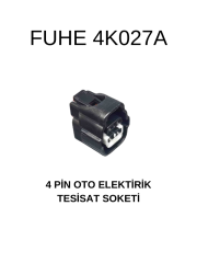 4K027A 4 PİN OTO ELEKTRİK TESİSAT SOKETİ