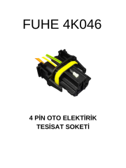 4K046 4 PİN OTO ELEKTRİK TESİSAT SOKETİ