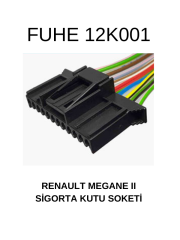12K001 RENAULT MEGANE II SİGORTA KUTU SOKETİ