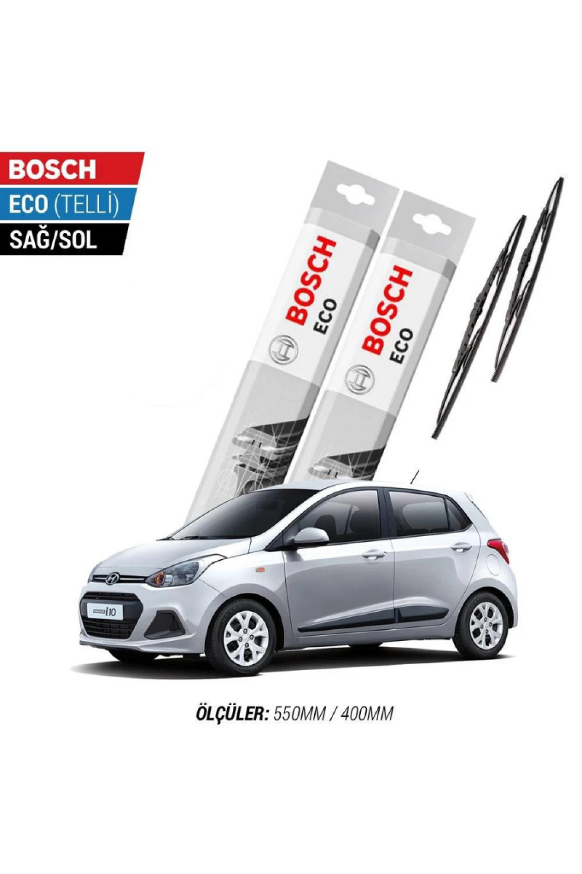 Hyundai İ10 2014 Model Silecek Takımı Bosch Eco (Telli)