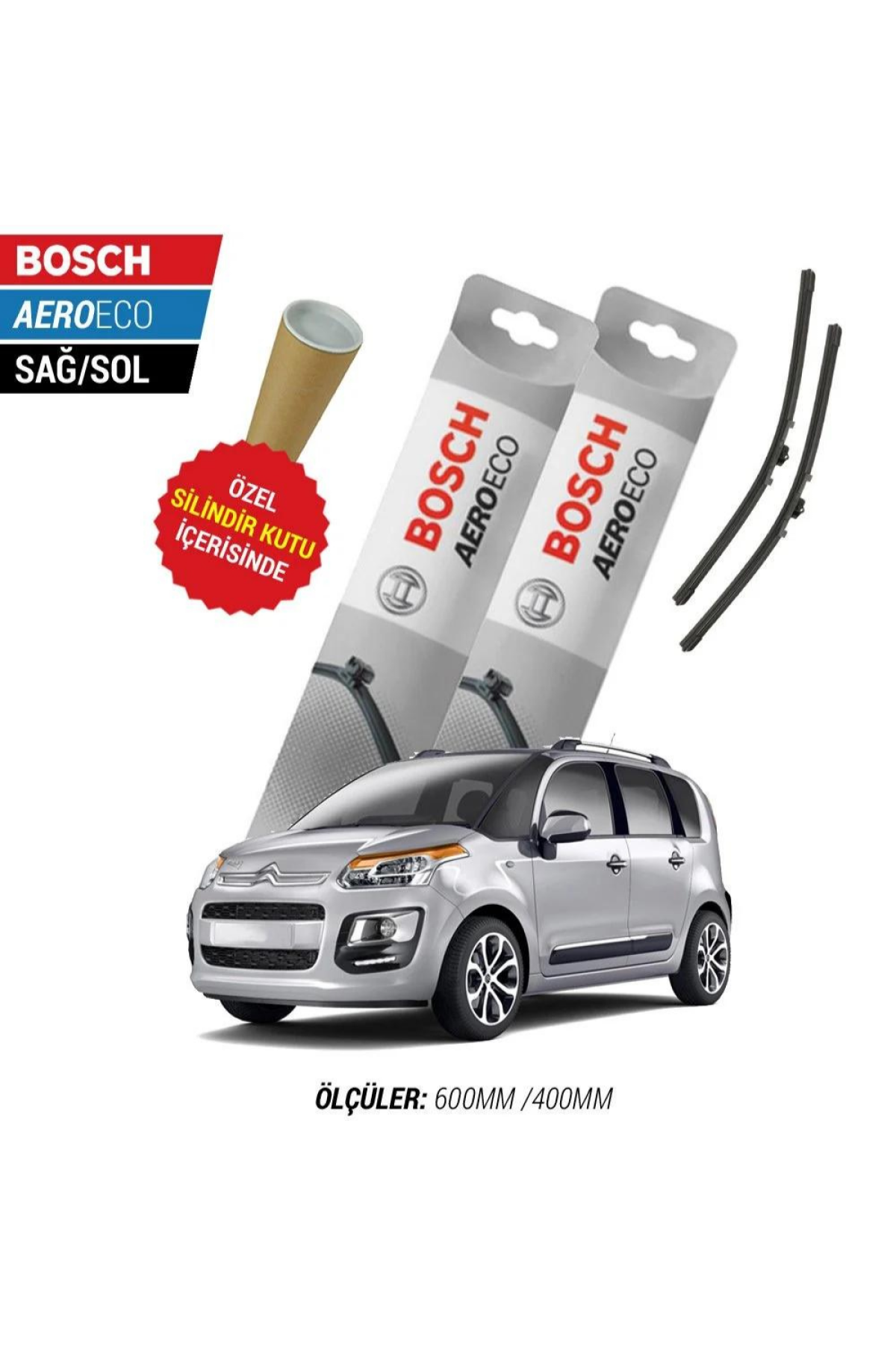 Citroen C3 Picasso 2014 Model Bosch Aeroeco Muz Silecek Takımı