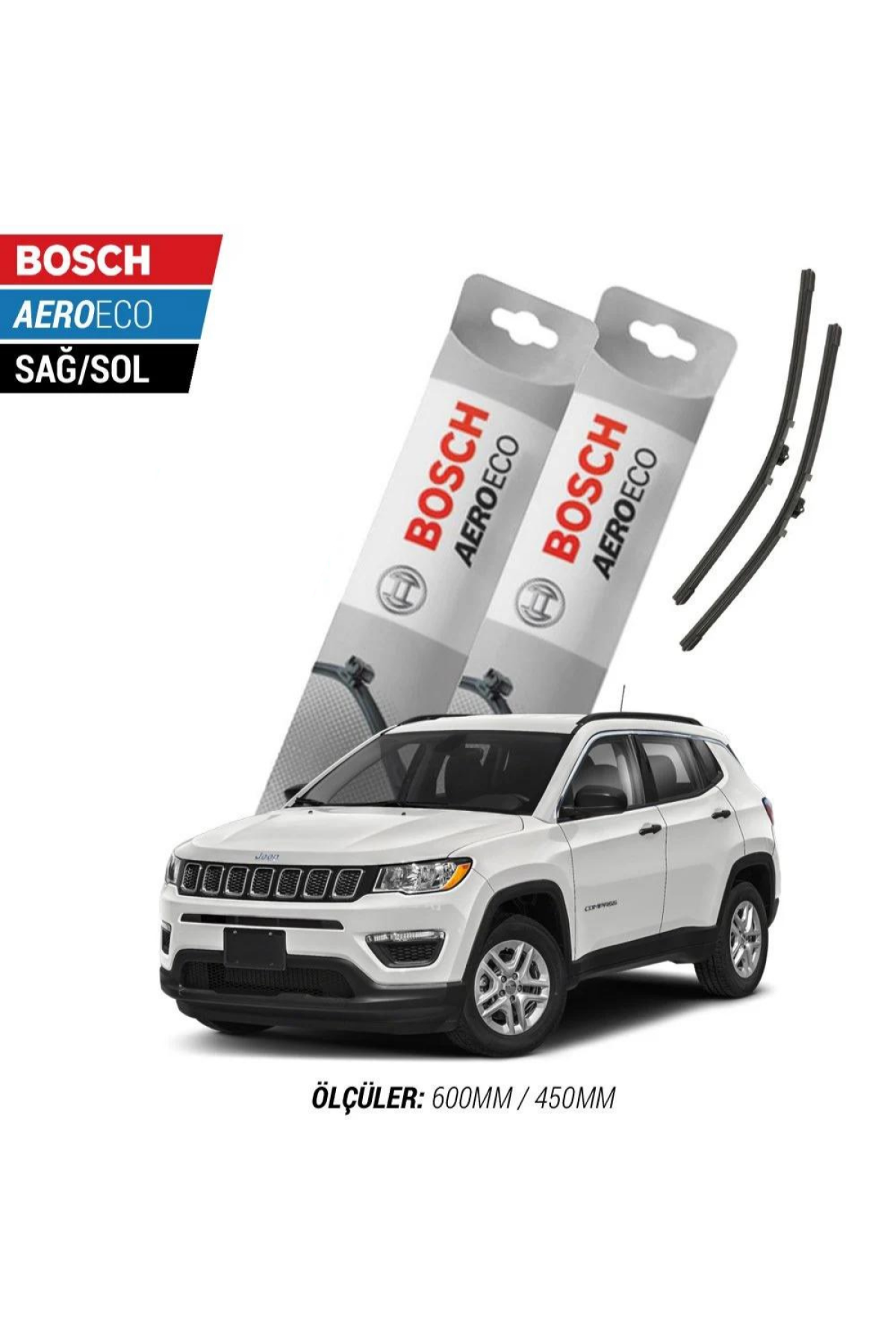 Jeep Compass 2018 Model Bosch Aeroeco Muz Silecek Takımı