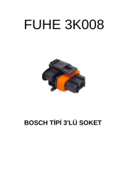 3K008 BOSCH TİPİ 3'LÜ SOKET