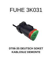 3K031 DT06-3S DEUTSCH SOKET KABLOSUZ DEMONTE